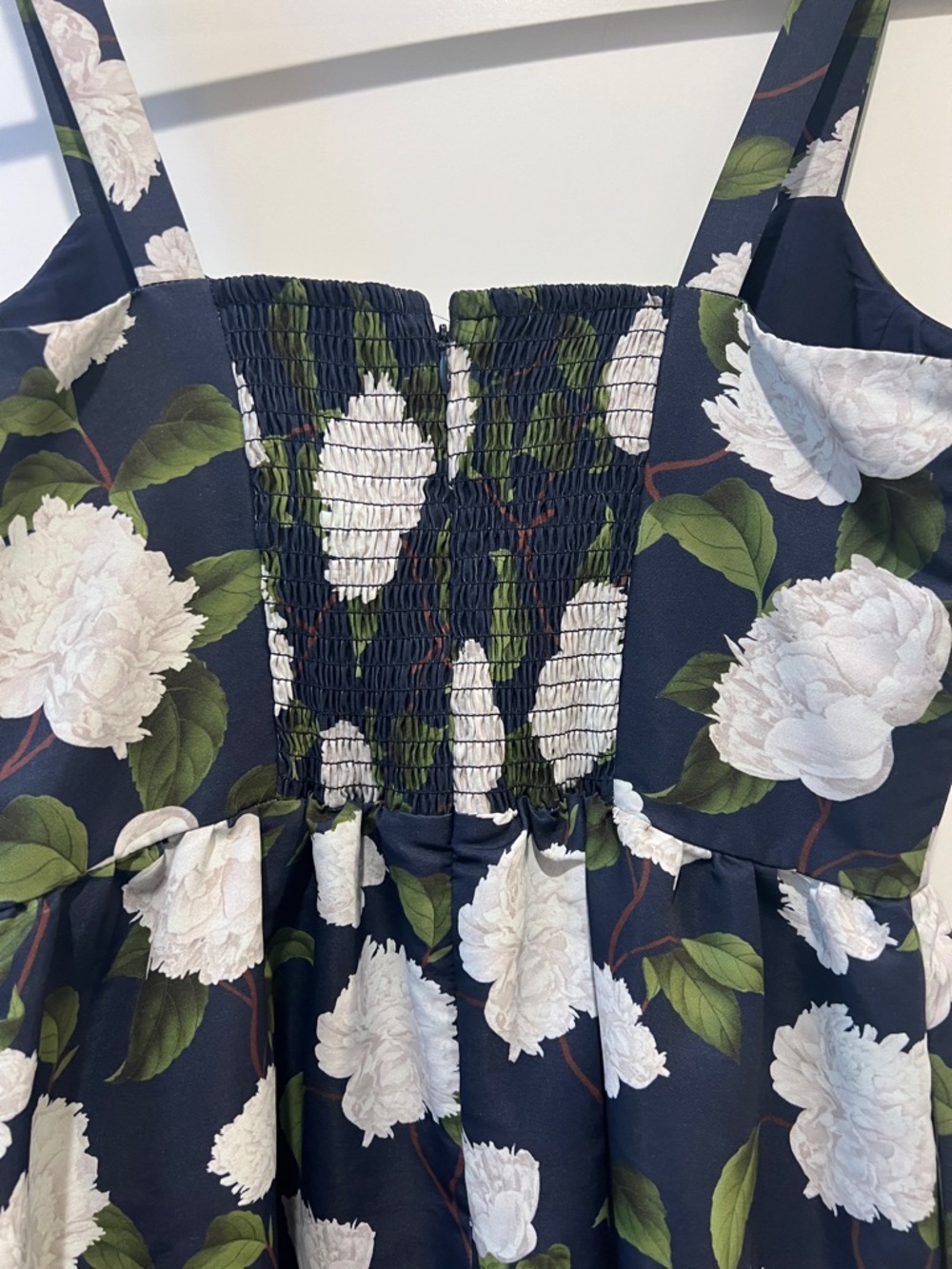 Sachin + Babi Navy Midi Dress with White Floral Print - Picture 6 of 7